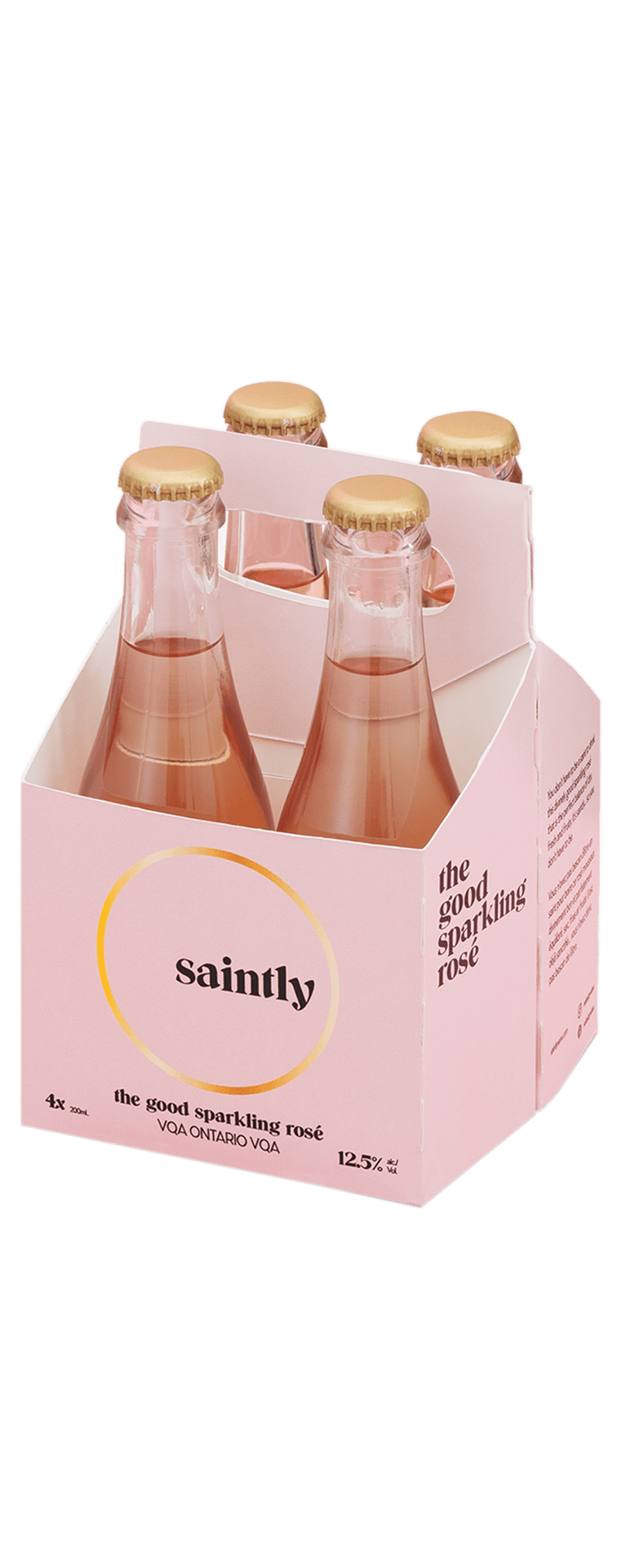 Saintly Sparkling Rose VQA 4 PACK